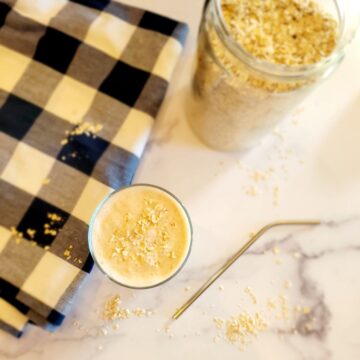 Healthy Peanut Butter Oatmeal Smoothie Recipe(No Banana) - Timeless Dishes