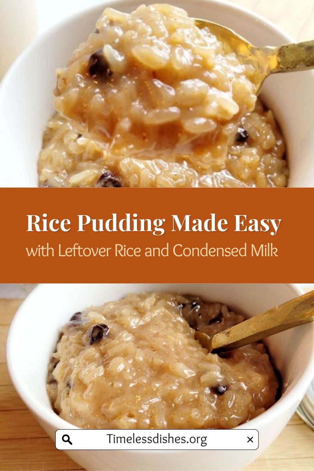 Recipe For Rice Pudding Using Leftover Rice Rice Pudding with Condensed Milk (Leftover Rice) - Timeless Dishes