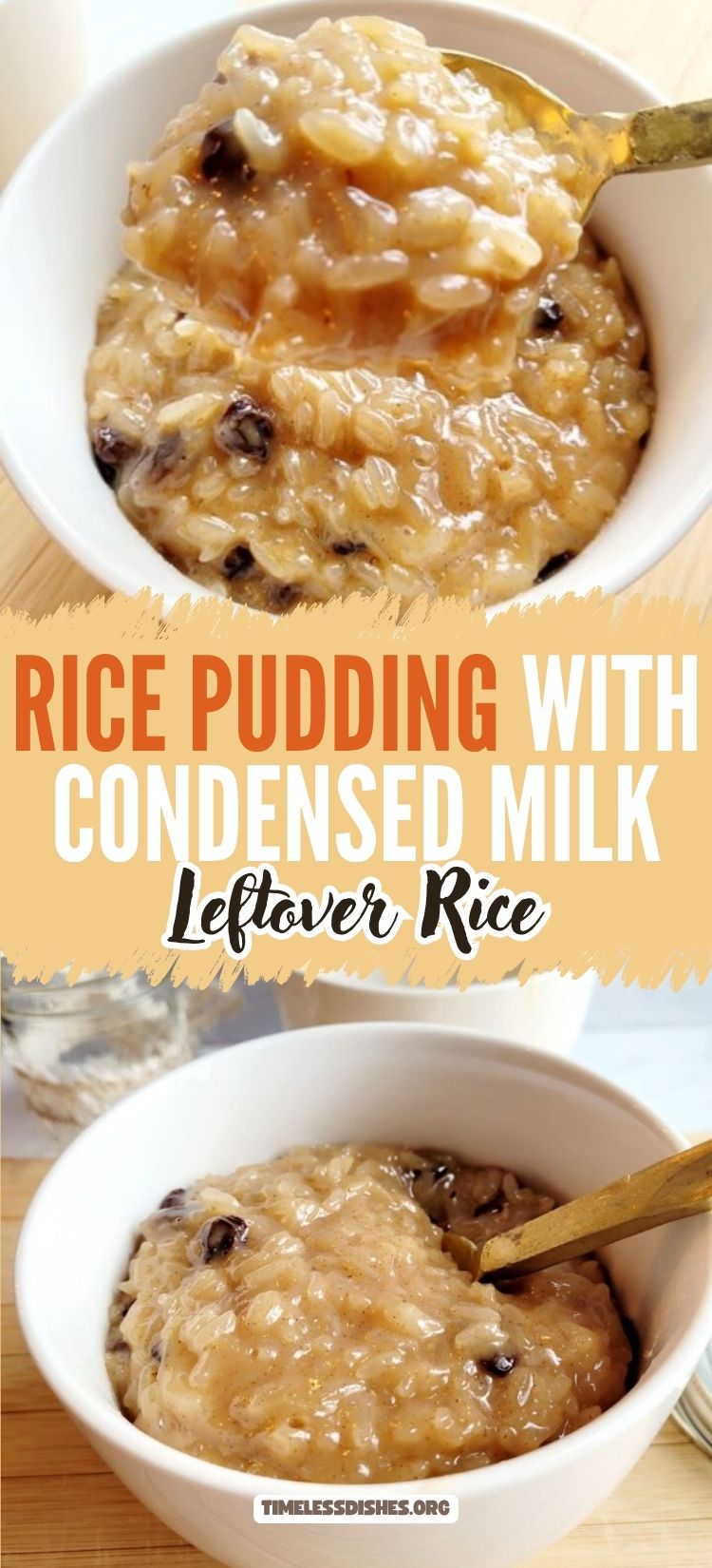 Recipe For Rice Pudding Using Leftover Rice Rice Pudding with Condensed Milk (Leftover Rice) - Timeless Dishes