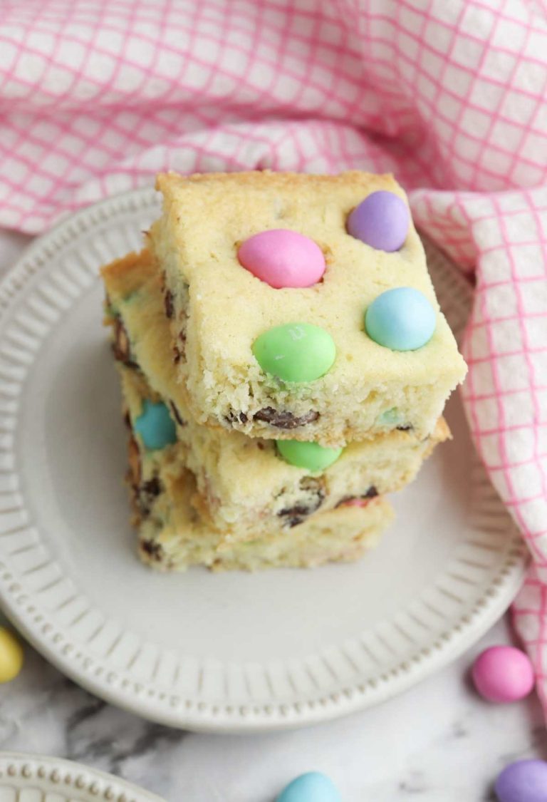 Easter Cake Mix M&M Cookie Bars