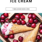 Cherry Pie Ice Cream in a Cone