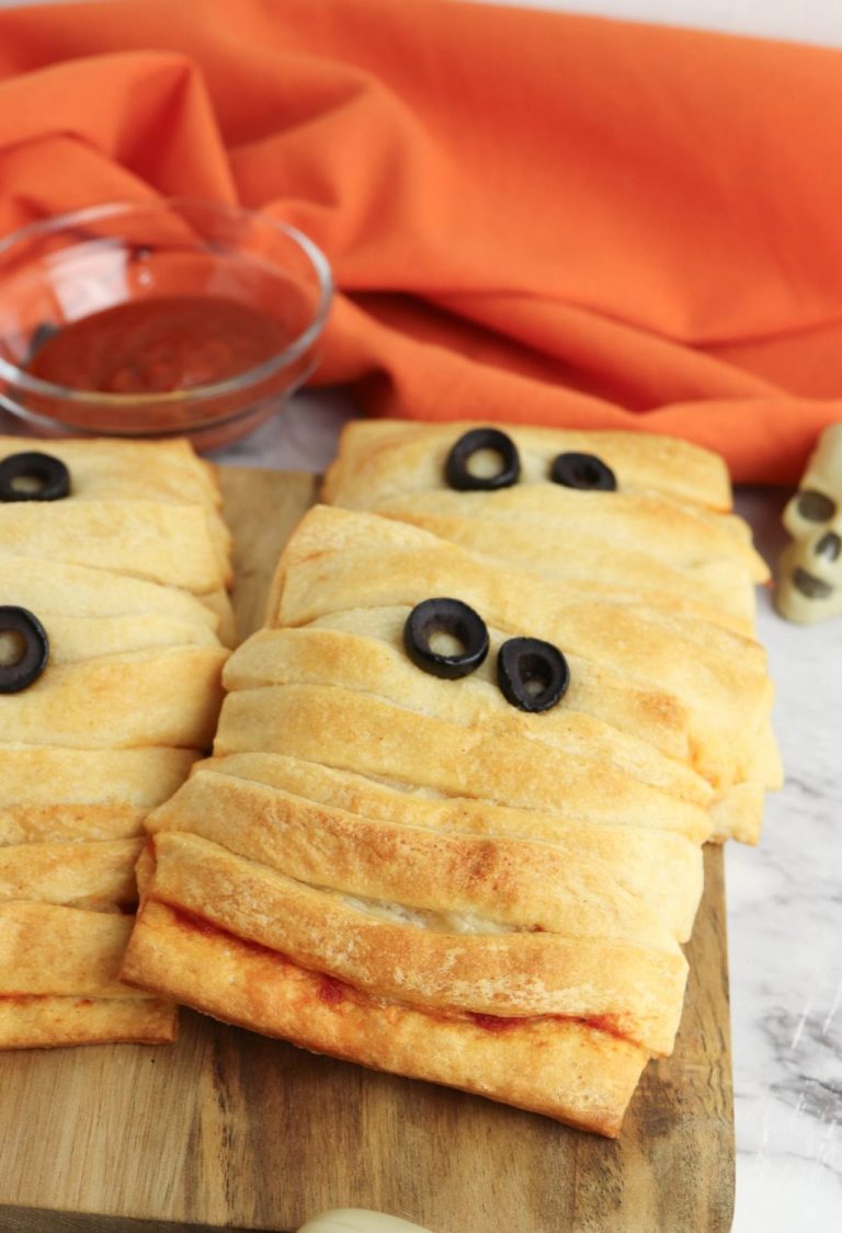Halloween Mummy Pizza Pockets