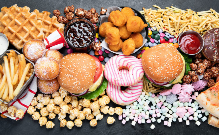 unhealthy products. food bad for figure