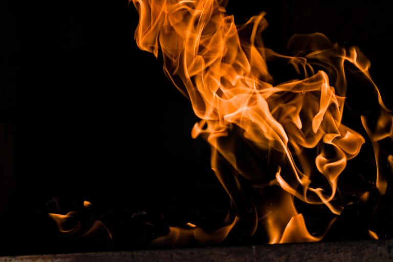 Captivating abstract image of dancing flames against a dark background.