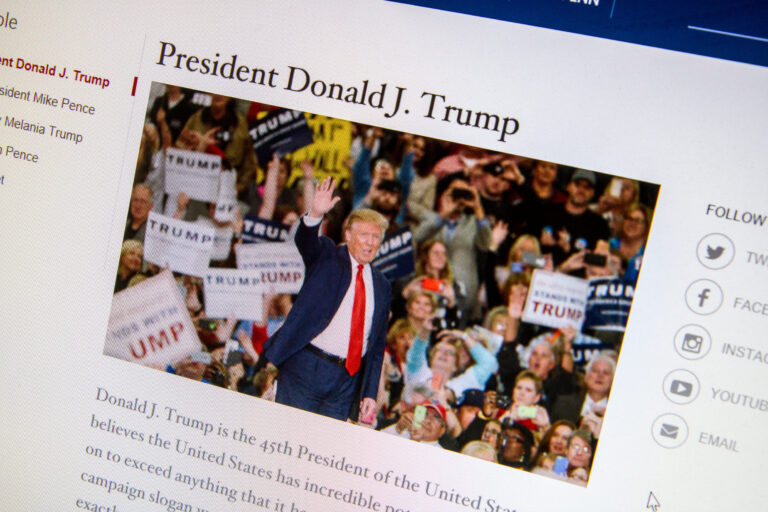 Bio for Donald Trump on Whitehouse.gov