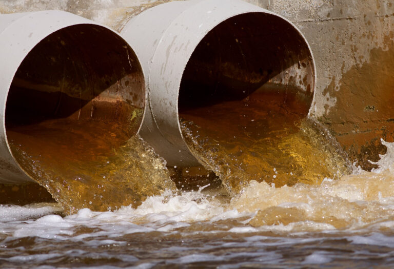 Toxic water from running to the environment Sewers