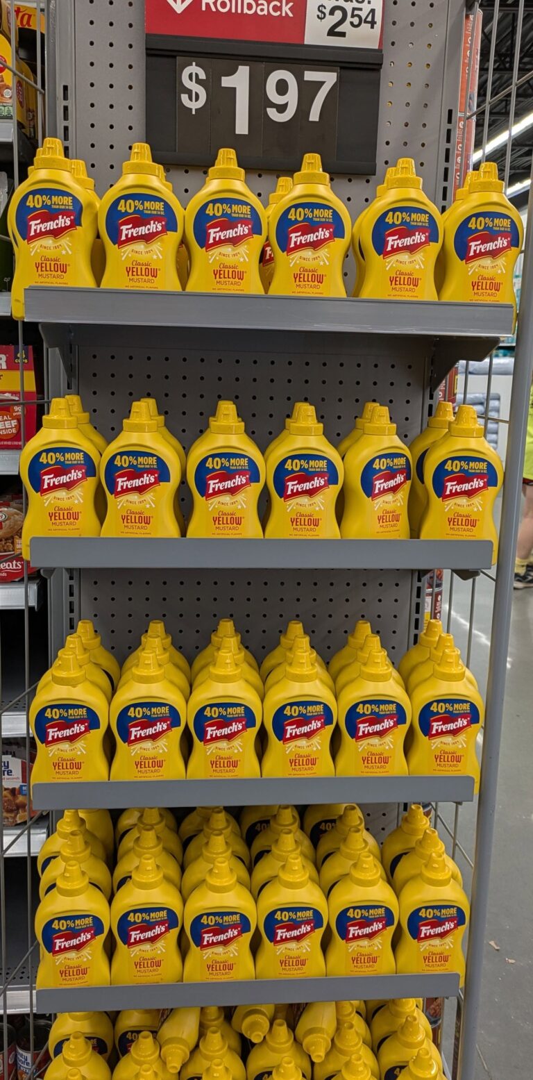 Walmart Shopper Sparks Debate After Weighing Two French’s Mustard Bottles.