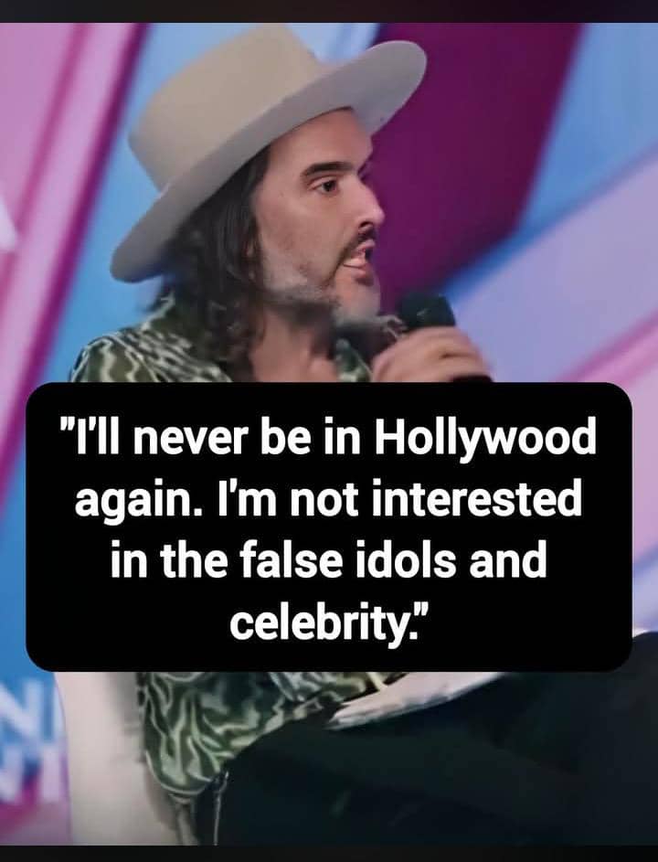 Russell Brand Says He Is Done With Hollywood: “I’ll Never Be Back” After Rejecting Celebrity Culture