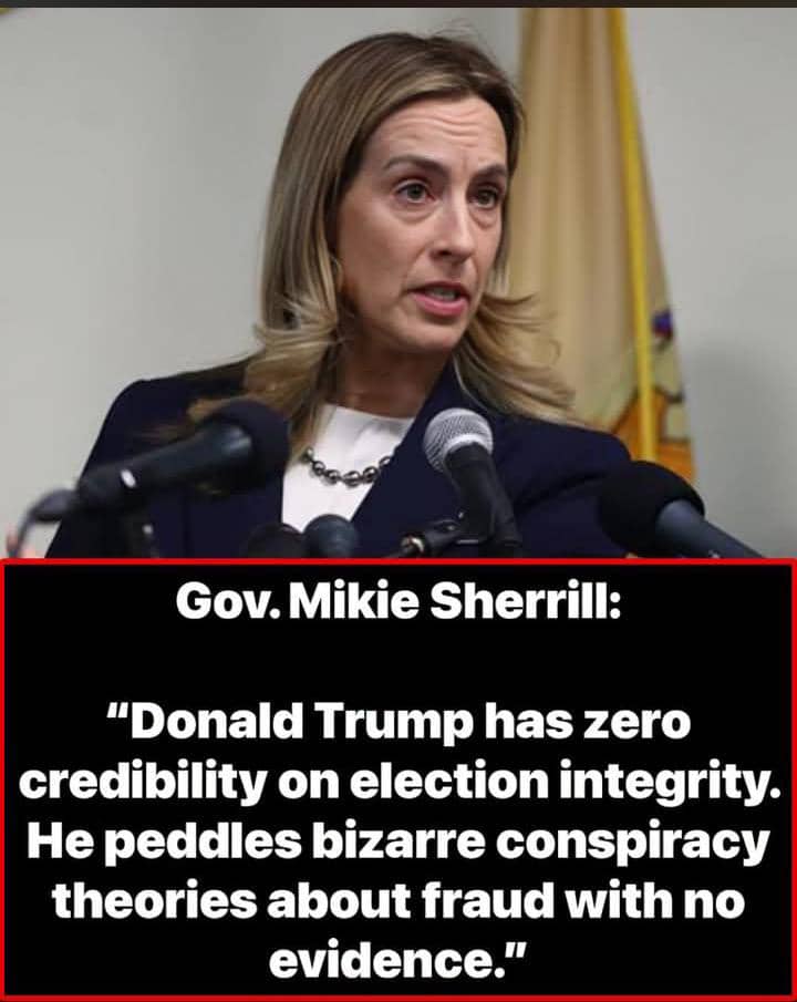 Mikie Sherrill Says Trump Has ‘Zero Credibility’ on Elections as New Jersey Confronts Voter-Roll Failure