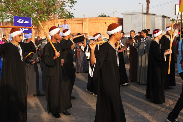 Luxor, Egypt - 01 Mar 2017. The holyday on the street in Luxor.