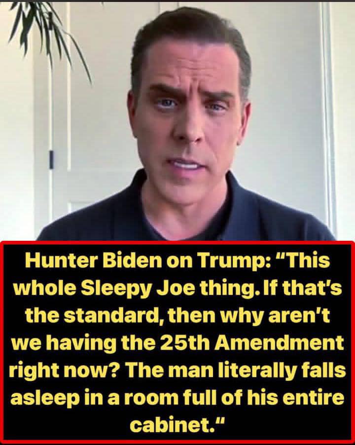 Hunter Biden Flips Trump’s ‘Sleepy Joe’ Attack Back on Him With 25th Amendment Challenge