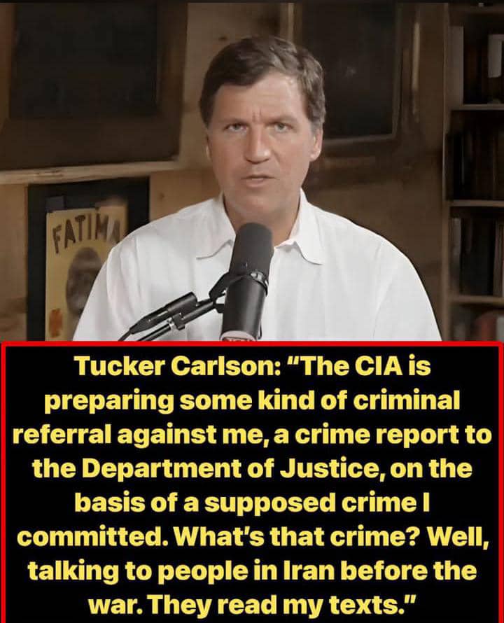 Tucker Carlson Says CIA Is Preparing Criminal Referral Over Iran Contacts, Sparking New Free Speech Fight