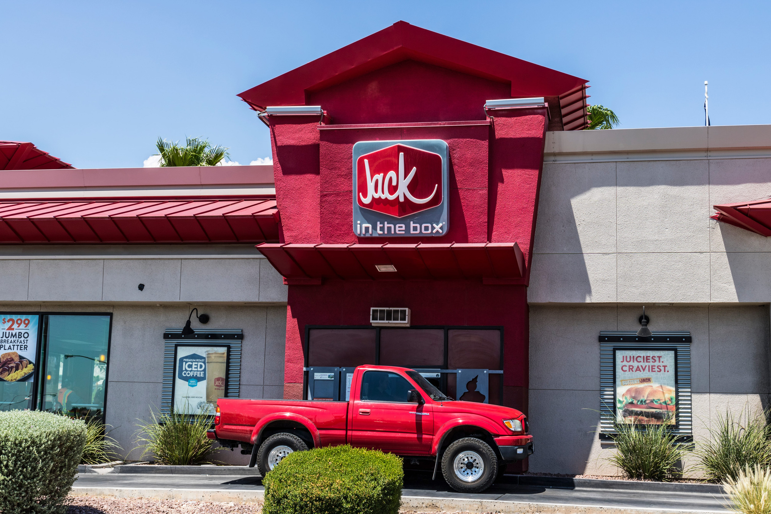 Las Vegas - Circa July 2017: Jack-In-The-Box Fast Food Restaurant. Jack-In-The-Box Operates More Than 2,200 Restaurants in 21 States and Guam III