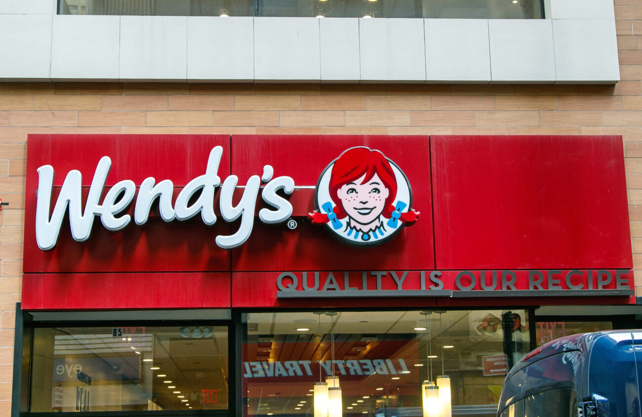 The sign above an entrance to a Wendy's fast food restaurant in downtown Manhattan. Image Credit: tiraspr/ 123RF