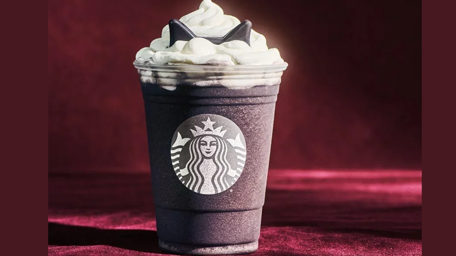 Starbucks’ New Black Cat Frappuccino. Image Credit: 123RF