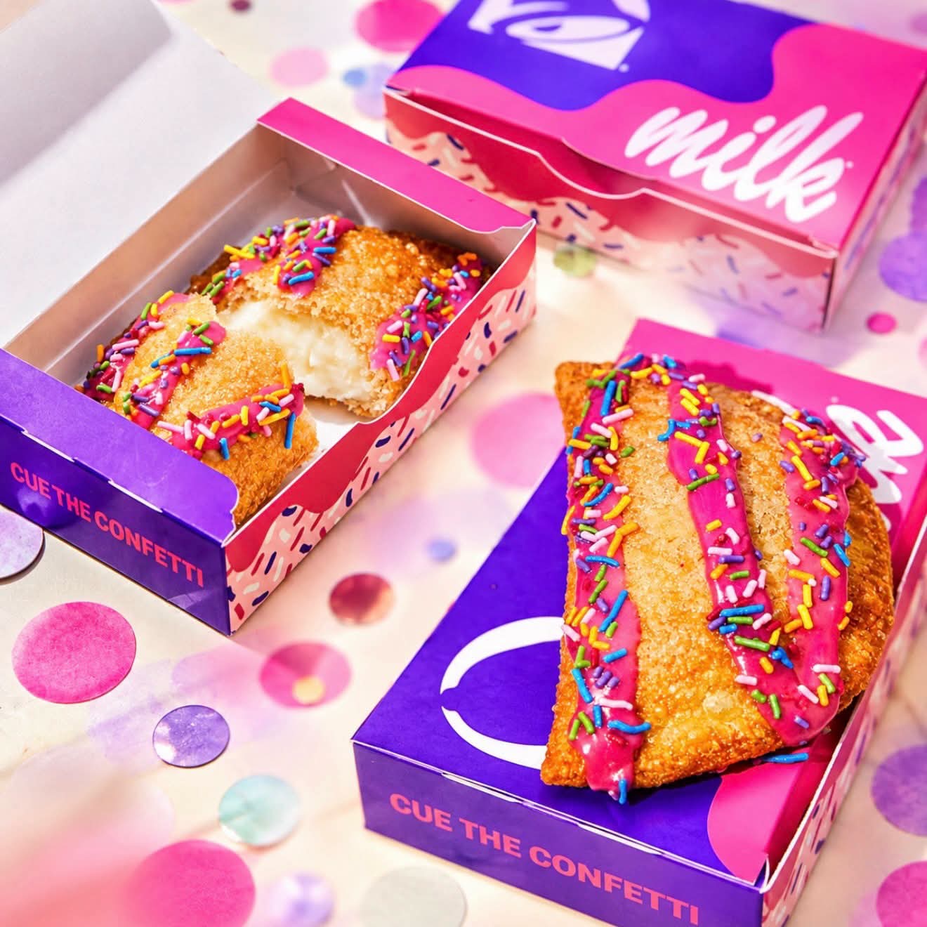 Taco Bell’s Milk Bar Birthday Cake Empanada