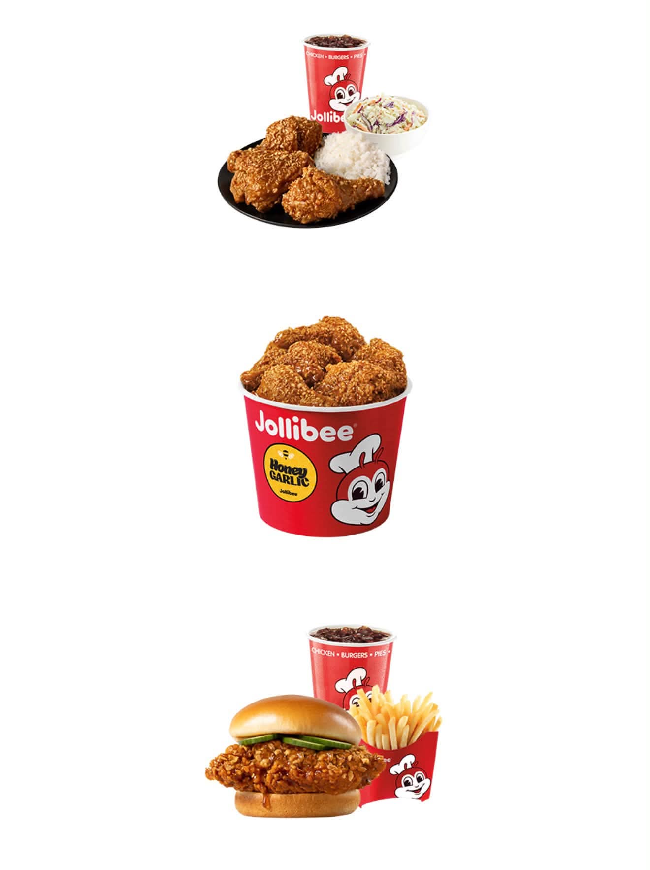Jollibee Adds Honey Garlic Fried Chicken and a Cucumber-Topped Chicken Sandwich