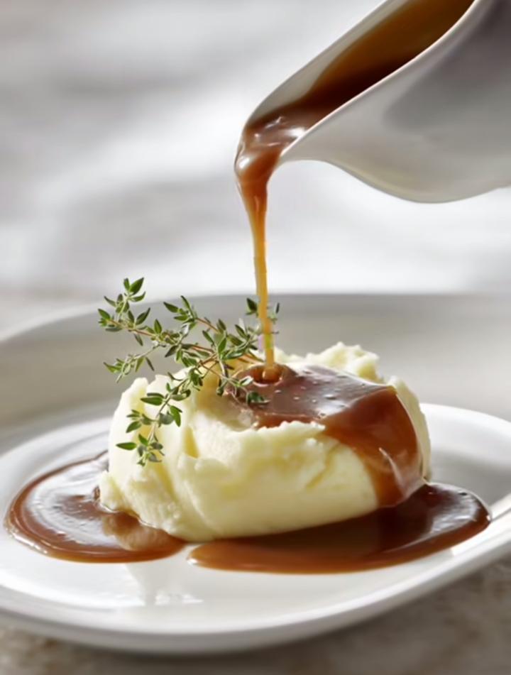 Homemade potato Gravy