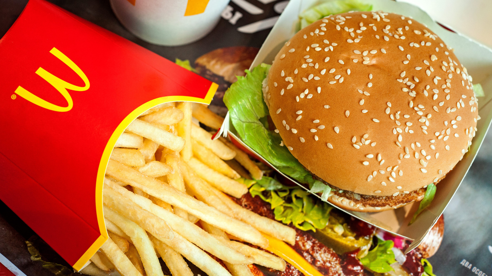 Big Mac hamburger menu in McDonald's restaurant. Image Credit: 8creator/ 123RF